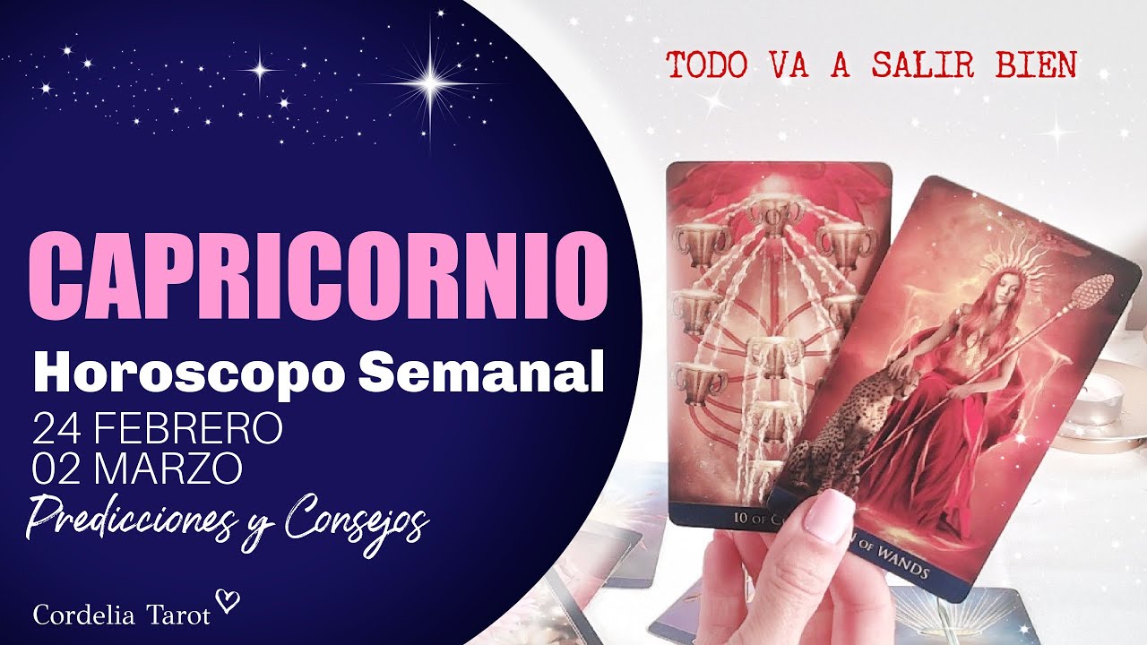 Horóscopo Capricornio Semanal