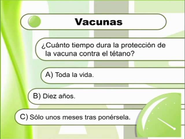 Cuanto Dura La Vacuna Del Tetanos