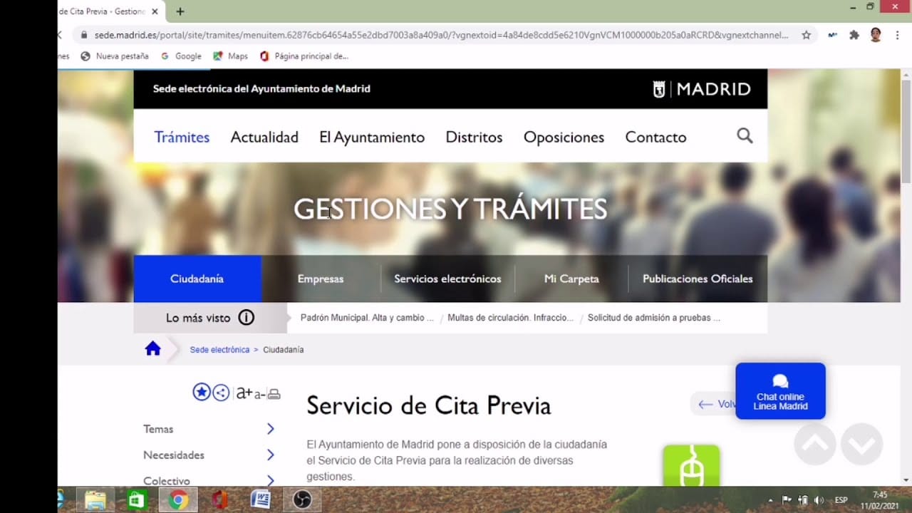 Citas para empadronamiento