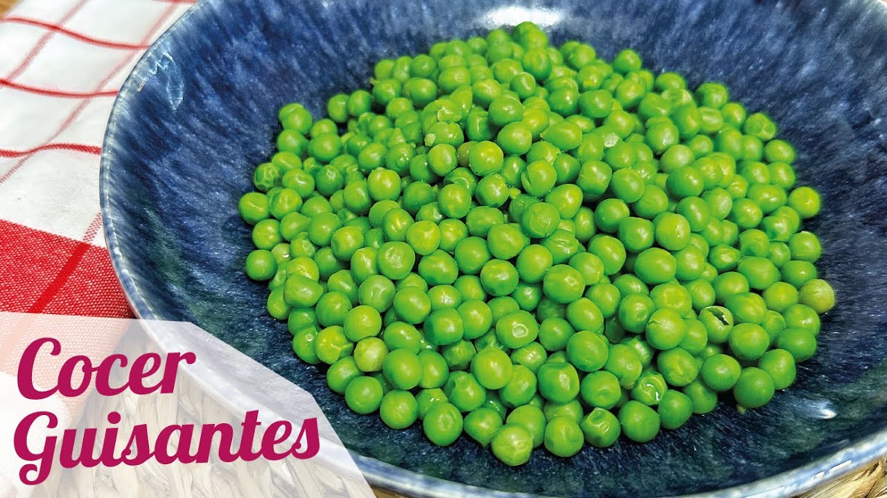 Cocinar guisantes frescos