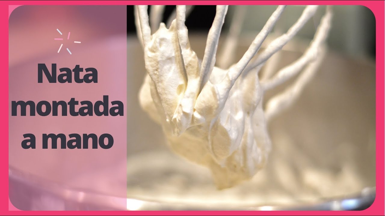 Como montar nata a mano
