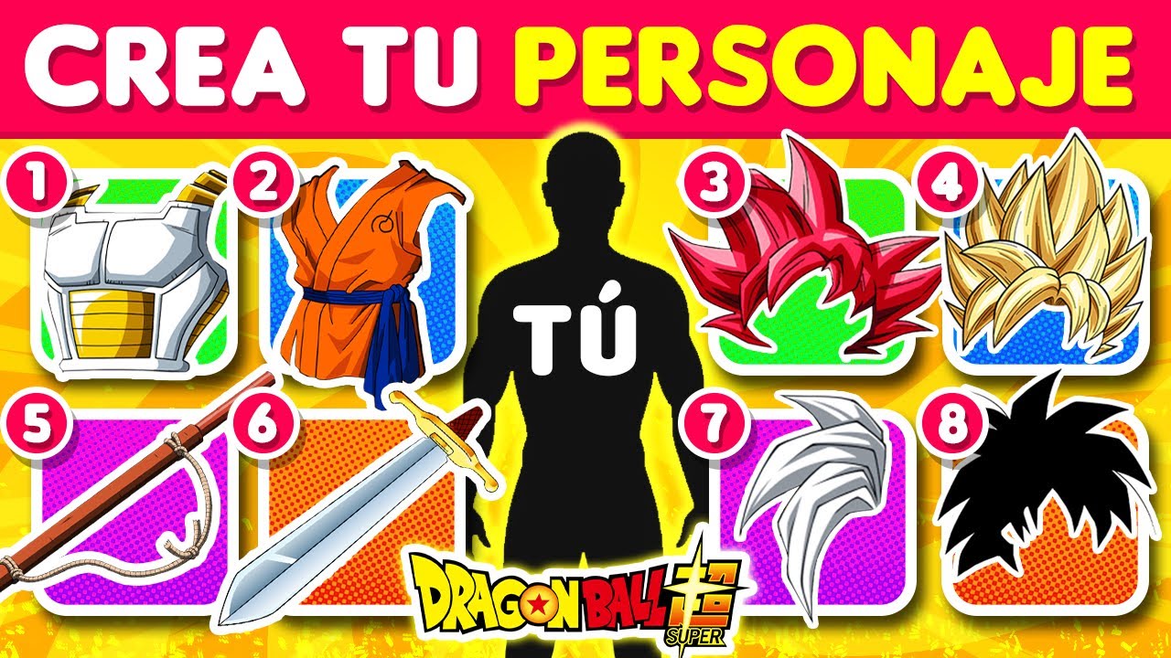 Crea tu personaje de dragon ball