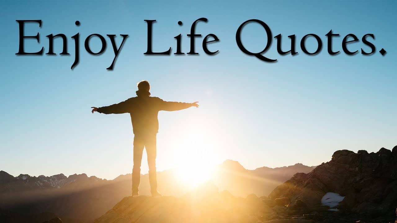 Enjoy life quotes