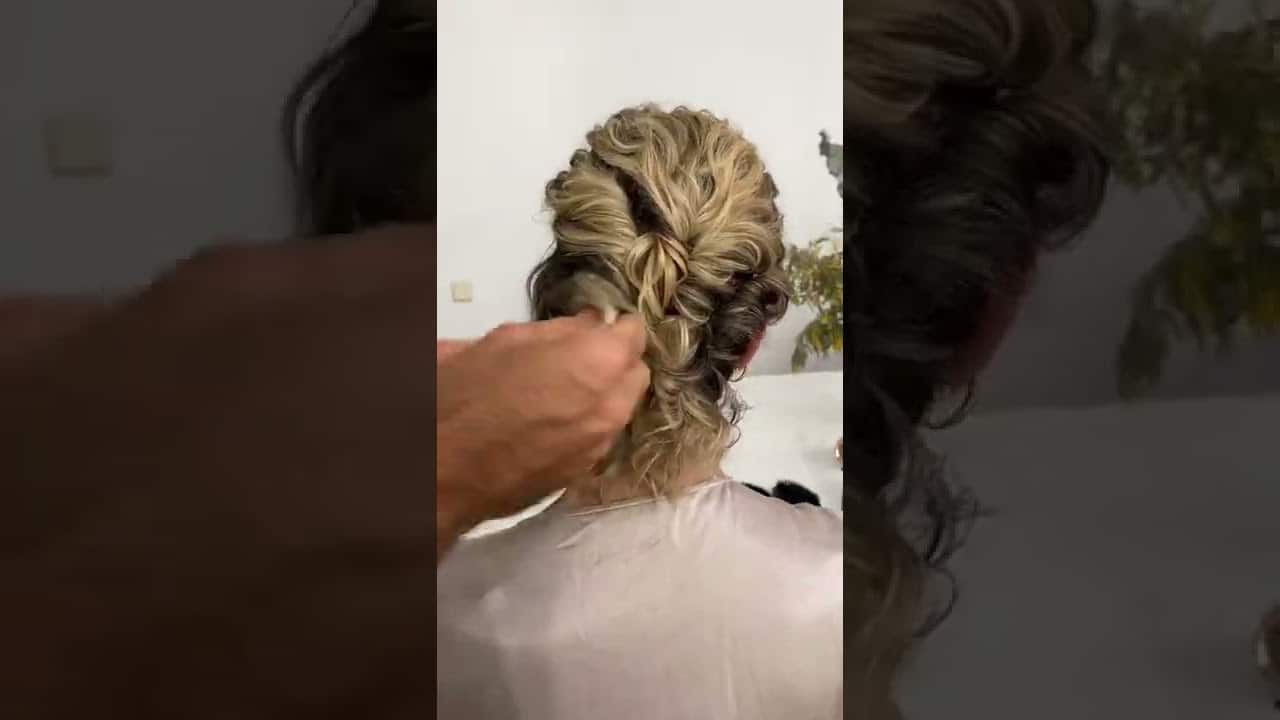 Peinados pelo rizado media melena