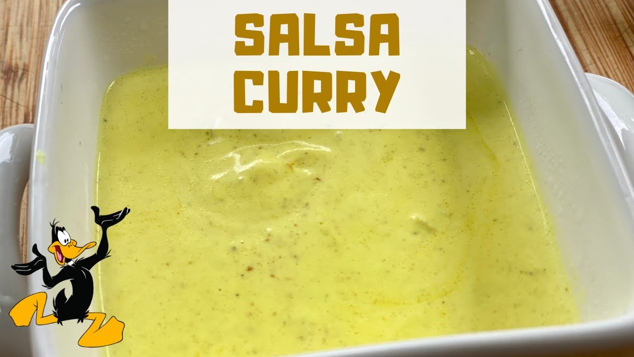 Salsa de curry con nata