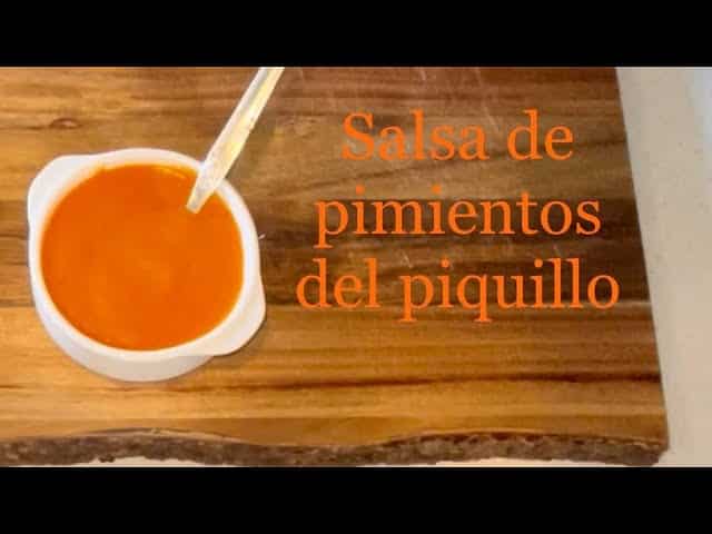 Salsa pimientos piquillo sin nata