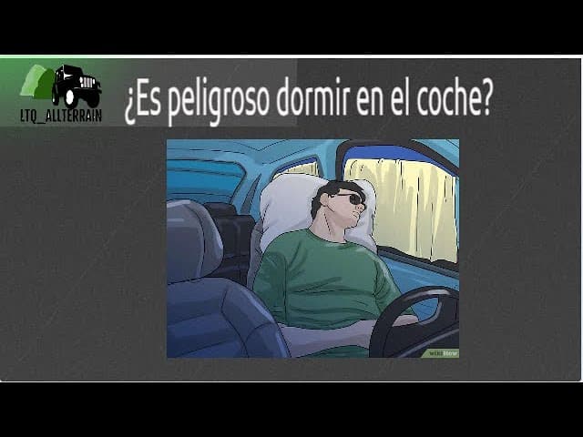 Se puede dormir en el coche