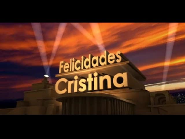 Felicidades Cristina