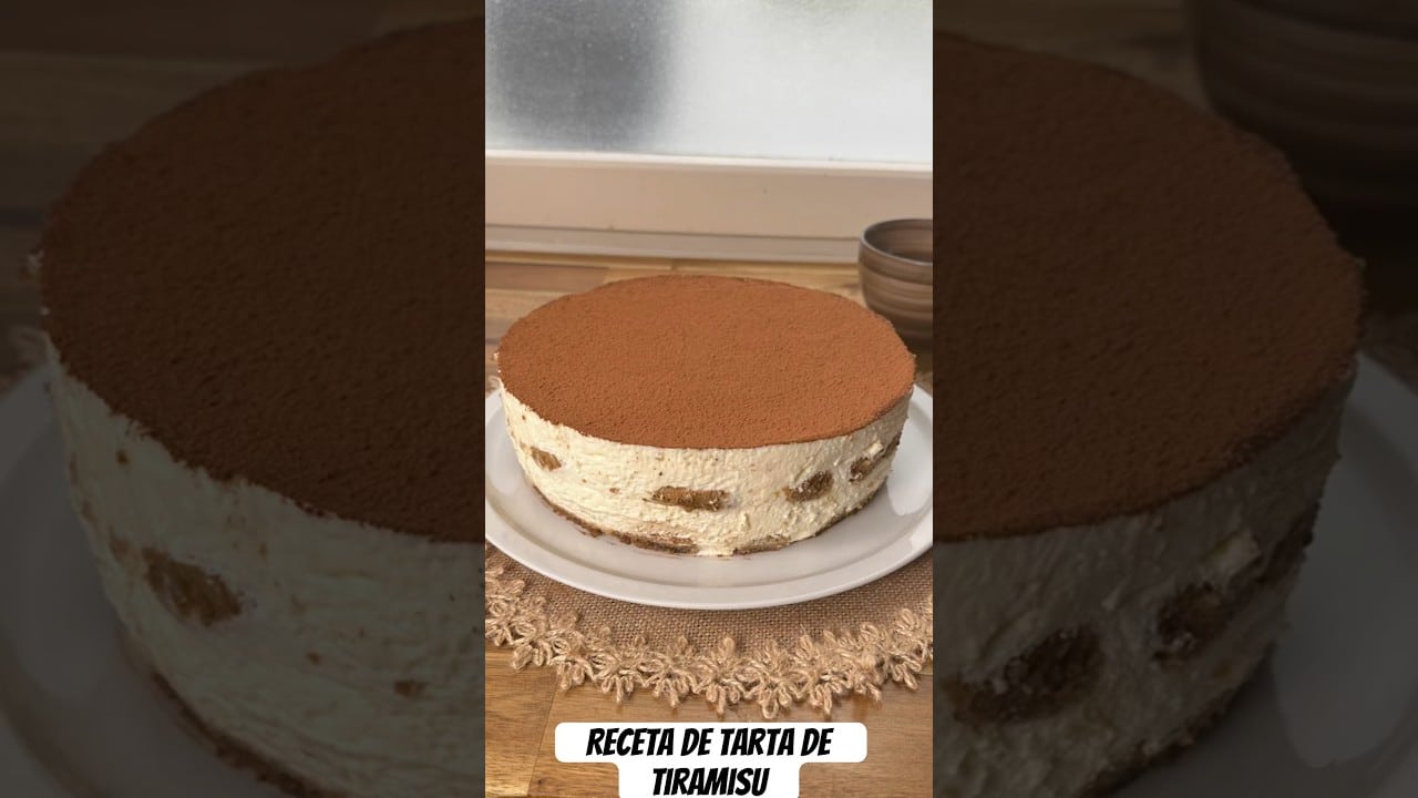 Cómo se prepara una tarta de tiramisú fácil con mascarpone y nata