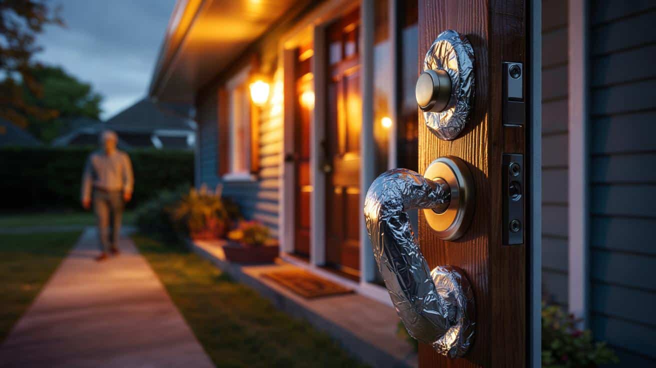 Pourquoi certains enveloppent leur poignée de porte de papier alu — et ce que ça vaut vraiment