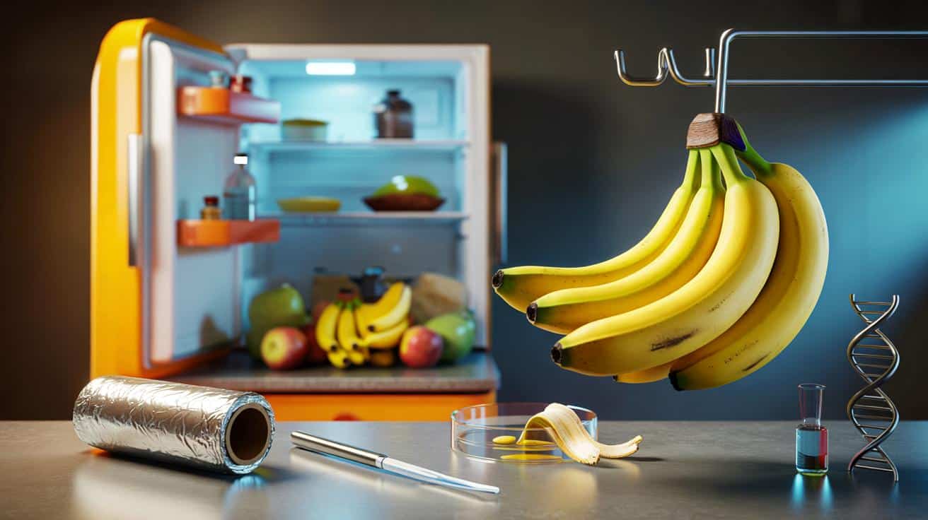 Bananes toujours jaunes : la piste génétique qui bouscule le frigo et le papier alu