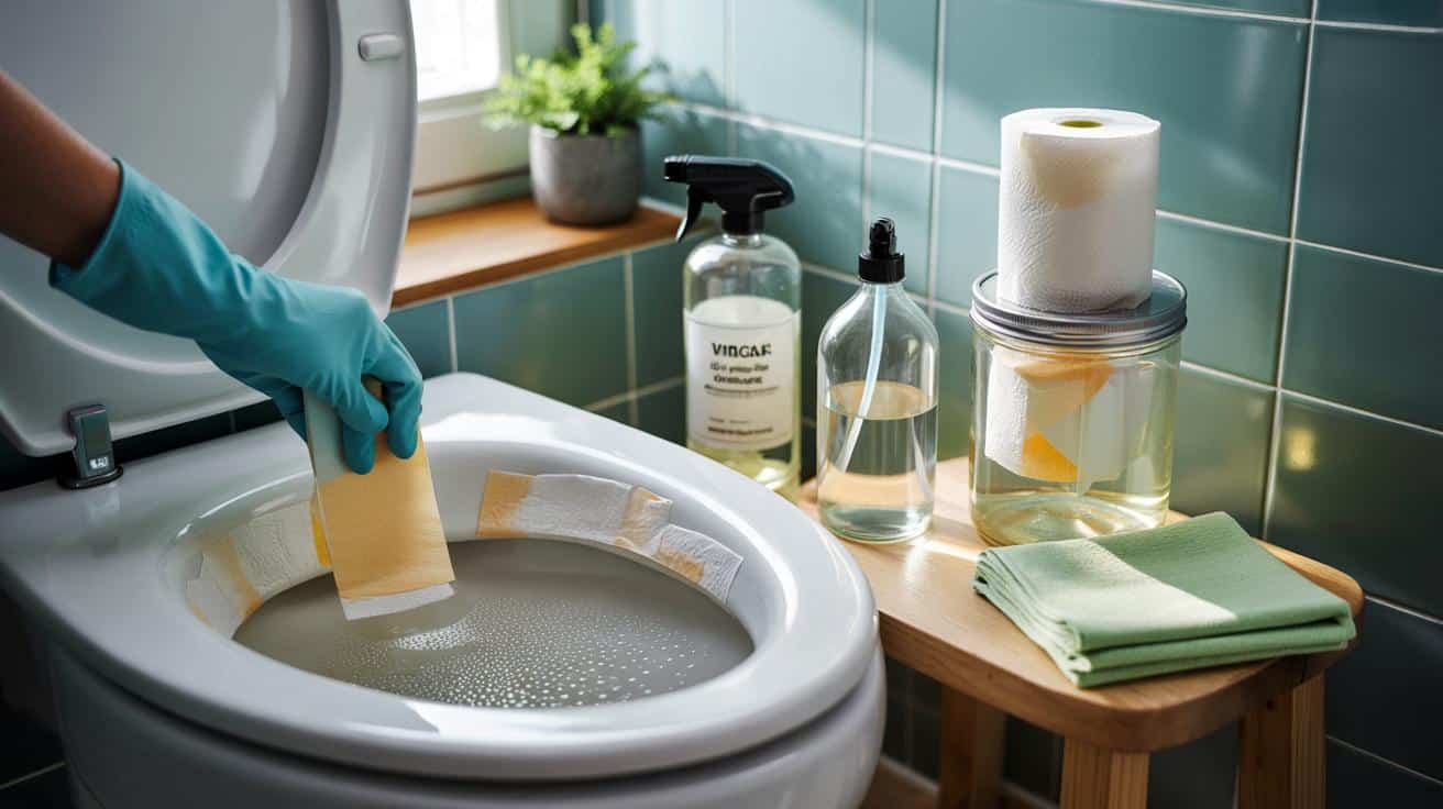 Papier toilette trempé dans du vinaigre blanc : l’astuce qui surprend et pourquoi elle marche vraiment