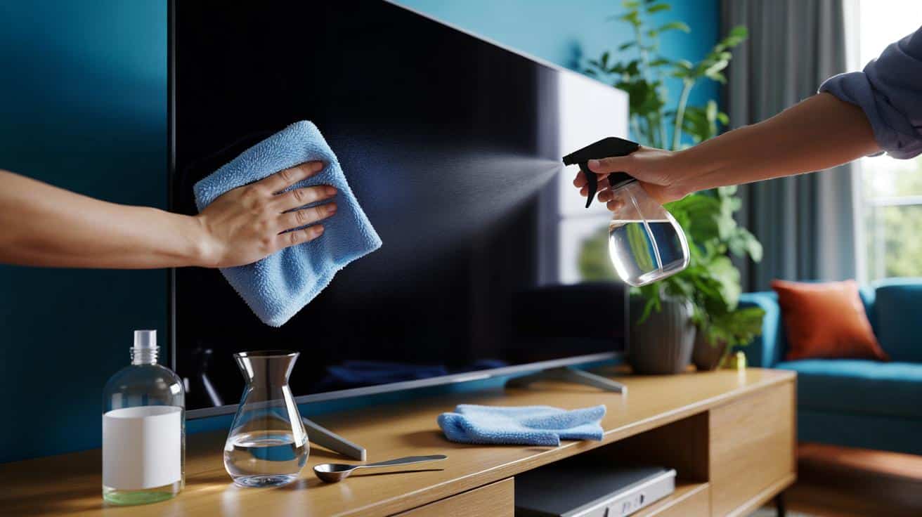 Sans détergent ni spray miracle : l’ingrédient simple qui rend votre écran de télévision impeccable
