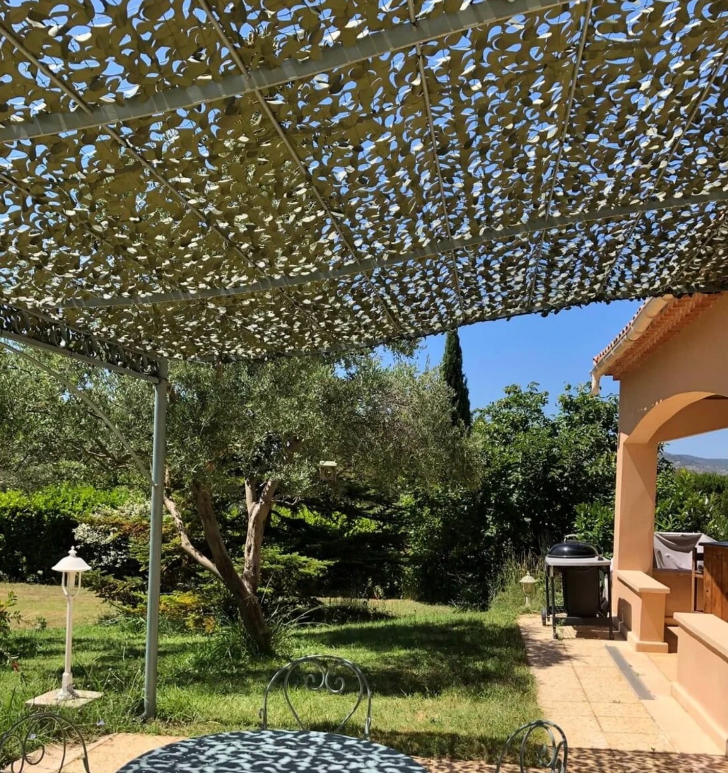 malla jardin